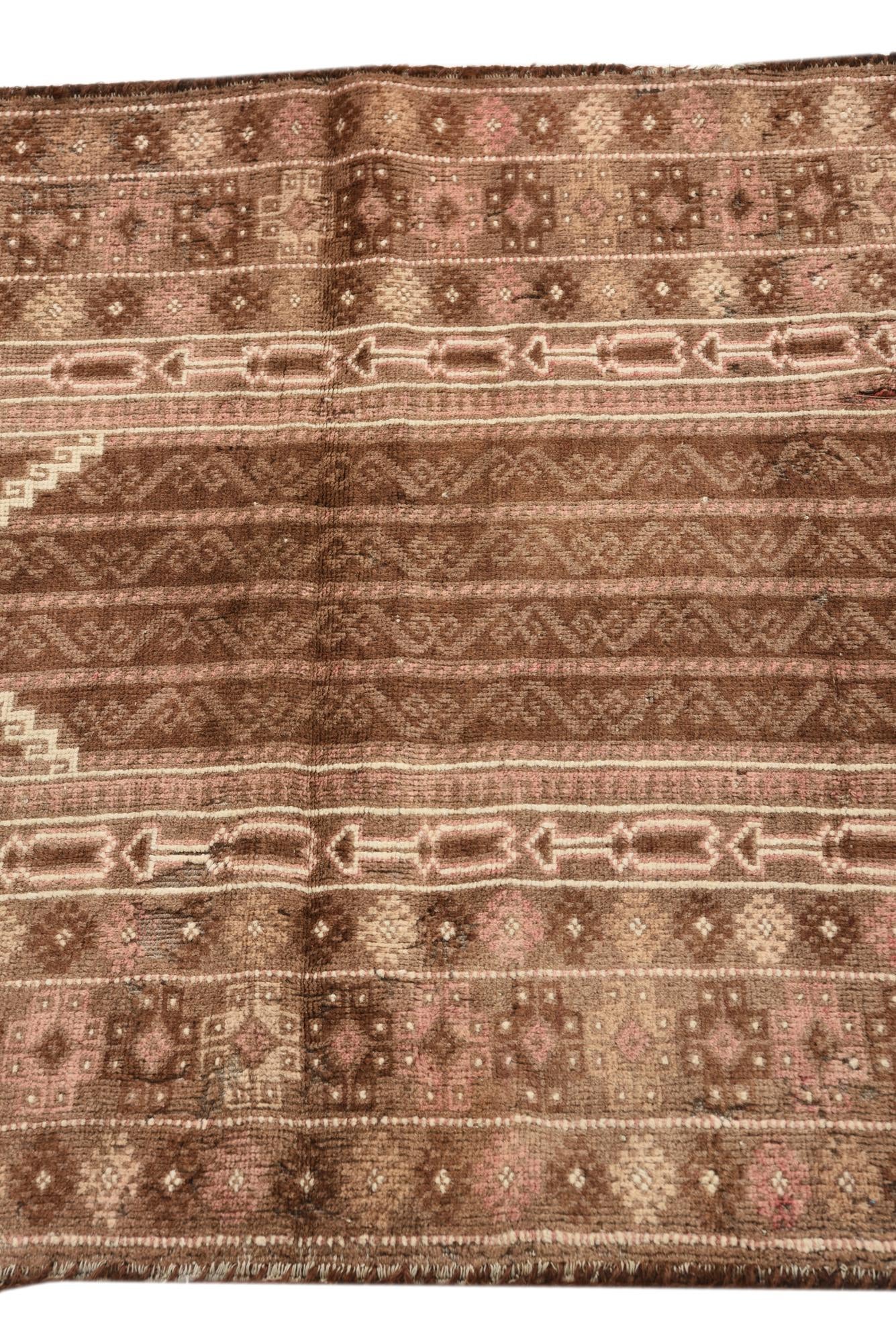 3' x 4' 5 Hand Knotted Balouch Persian Wool Rug