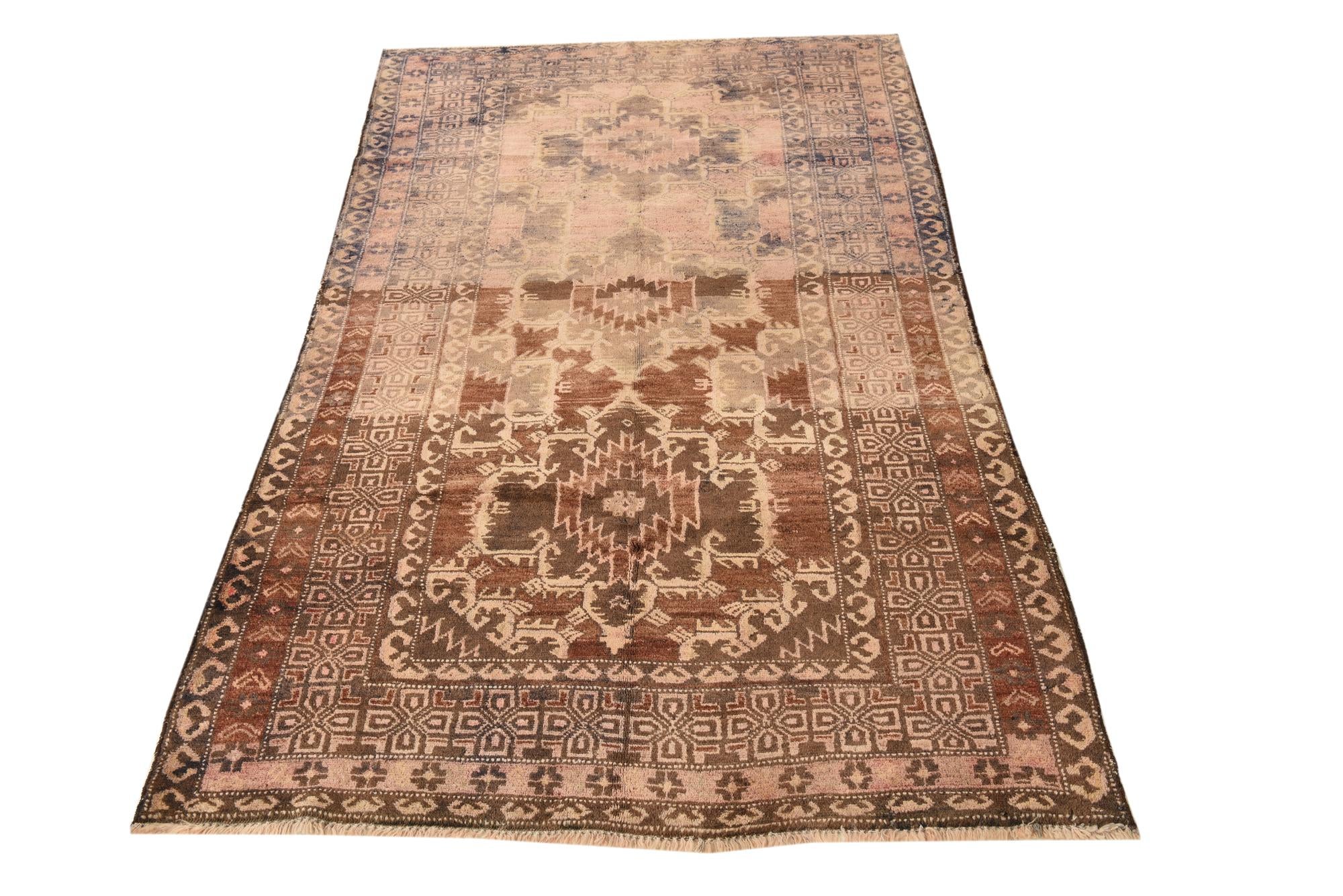 3' 9 x 6' 9 Hand Knotted Balouch Persian Wool Rug