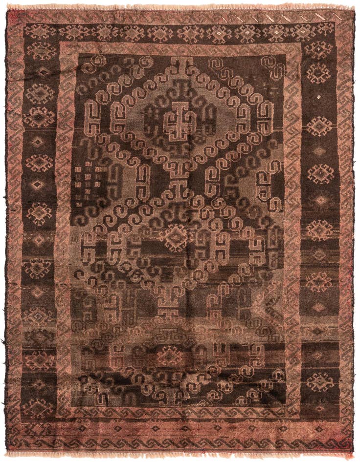 Detail image of 3' 6 x 6' Hand Knotted Balouch Persian Wool Rug