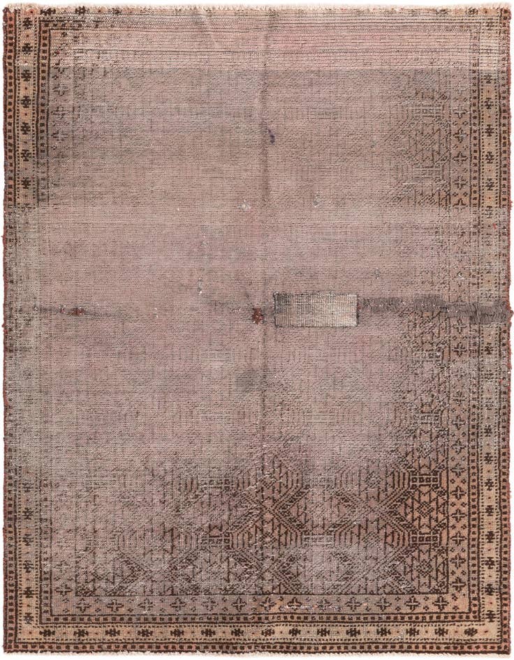 Detail image of 3' 9 x 5' 10 Hand Knotted Balouch Persian Wool Rug