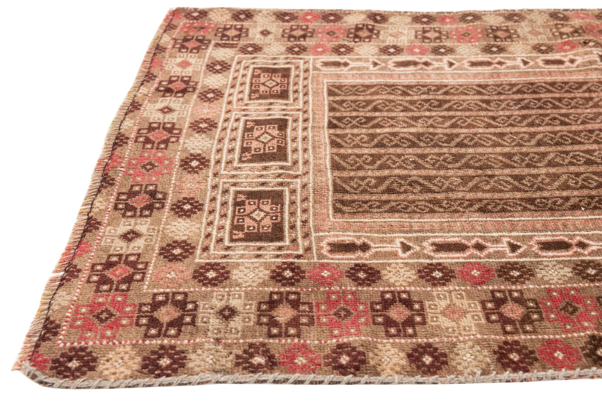 2' 10 x 4' 10 Hand Knotted Balouch Wool Rug