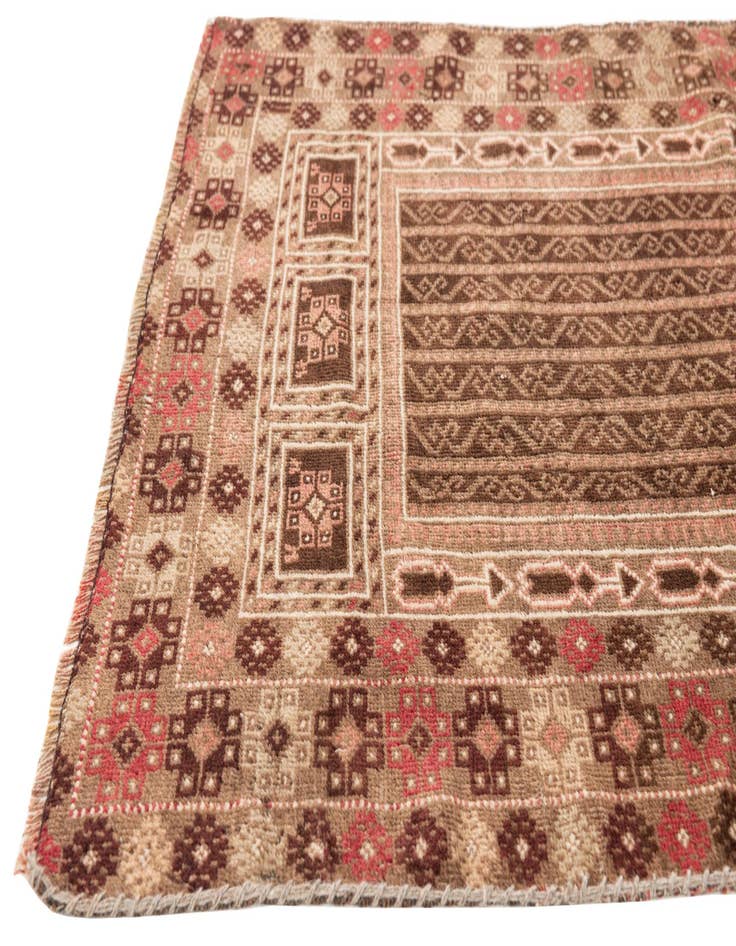 Detail image of 2' 10 x 4' 10  Hand Knotted Balouch Wool Rug