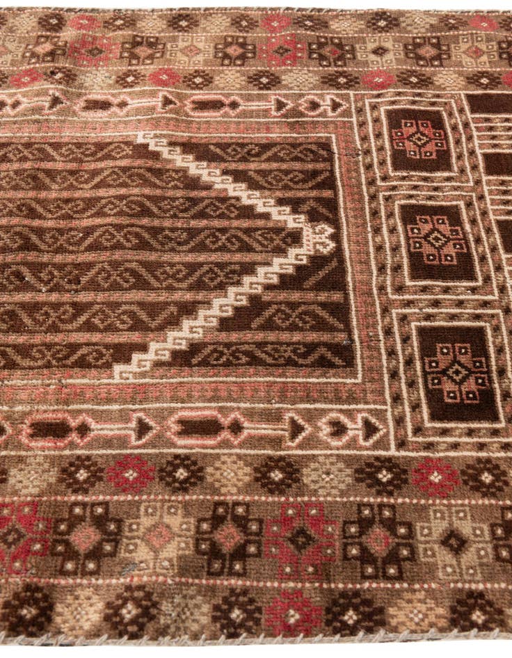 Detail image of 2' 10 x 4' 10  Hand Knotted Balouch Wool Rug