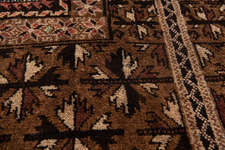 2' 8 x 4' 4 Hand Knotted Balouch Persian Wool Rug