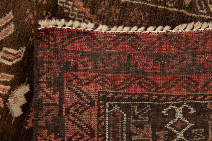 2' 5 x 4' 2 Hand Knotted Balouch Wool Rug
