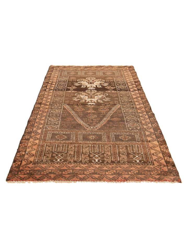 2' 5 x 4' 2 Hand Knotted Balouch Wool Rug