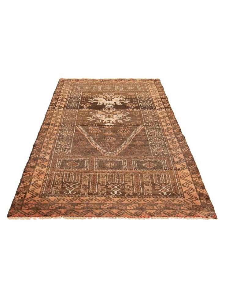 Detail image of 2' 5 x 4' 2 Hand Knotted Balouch Wool Rug