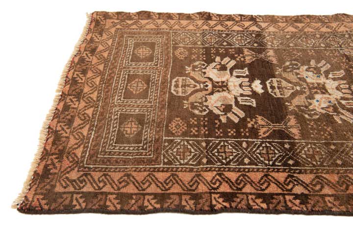 2' 5 x 4' 2 Hand Knotted Balouch Wool Rug