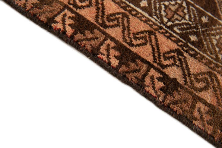 Detail image of 2' 5 x 4' 2 Hand Knotted Balouch Wool Rug