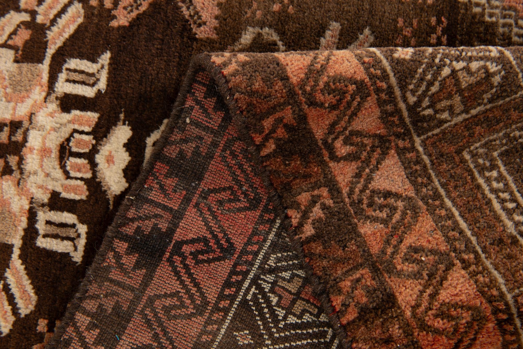 2' 5 x 4' 2 Hand Knotted Balouch Wool Rug