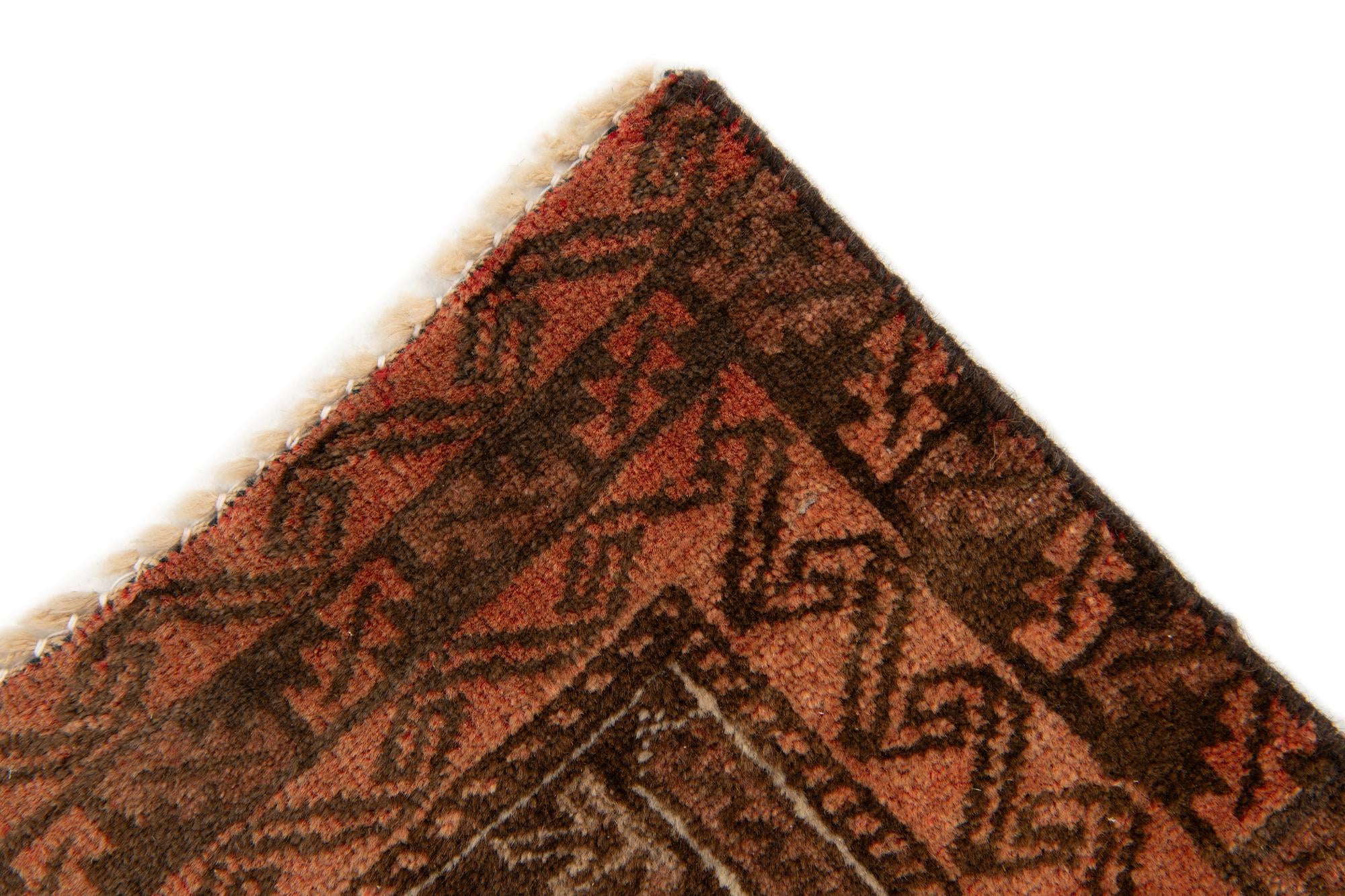 2' 5 x 4' 2 Hand Knotted Balouch Wool Rug