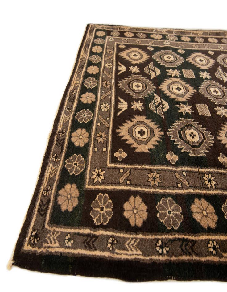 Detail image of 4' x 5' 9 Hand Knotted Balouch Wool Rug