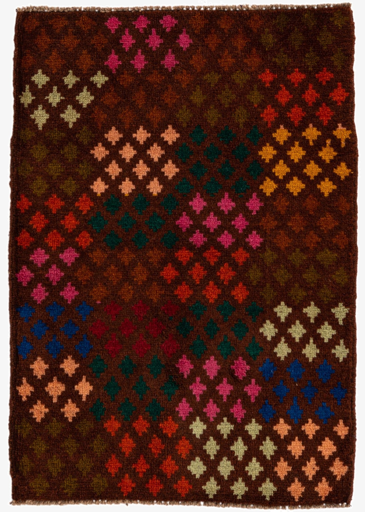 2' 1 x 3'  Hand Knotted Balouch Wool Rug