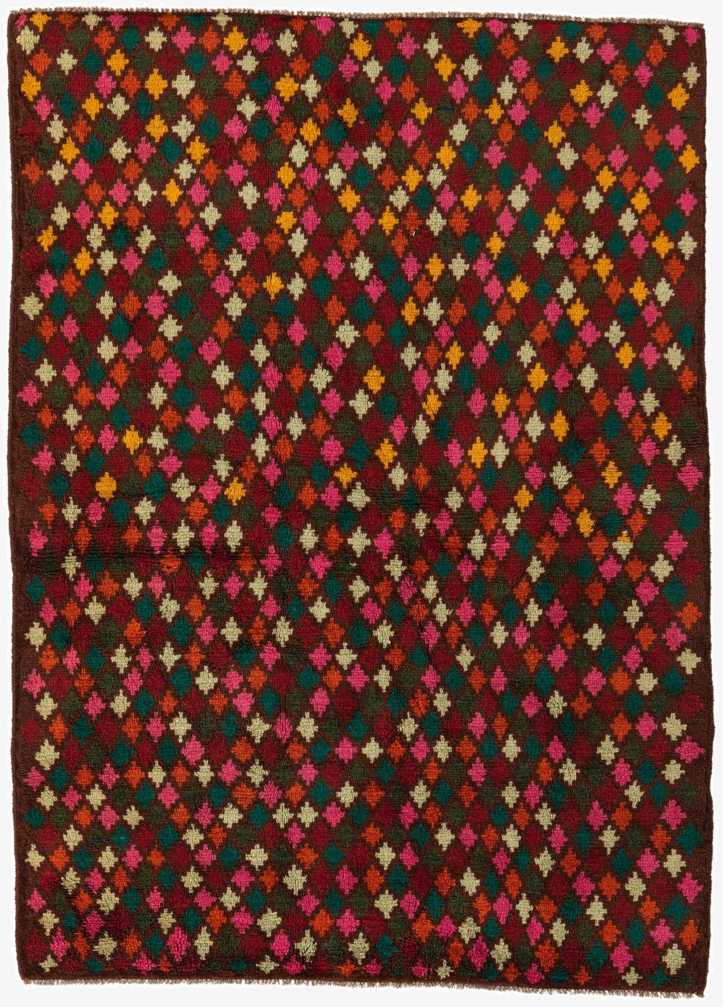 4' 10 x 6' 8  Hand Knotted Balouch Wool Rug