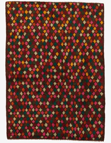 4' 10 x 6' 8 Hand Knotted Balouch Wool Rug