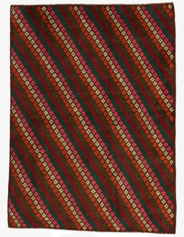 4' 10 x 6' 6 Hand Knotted Balouch Wool Rug