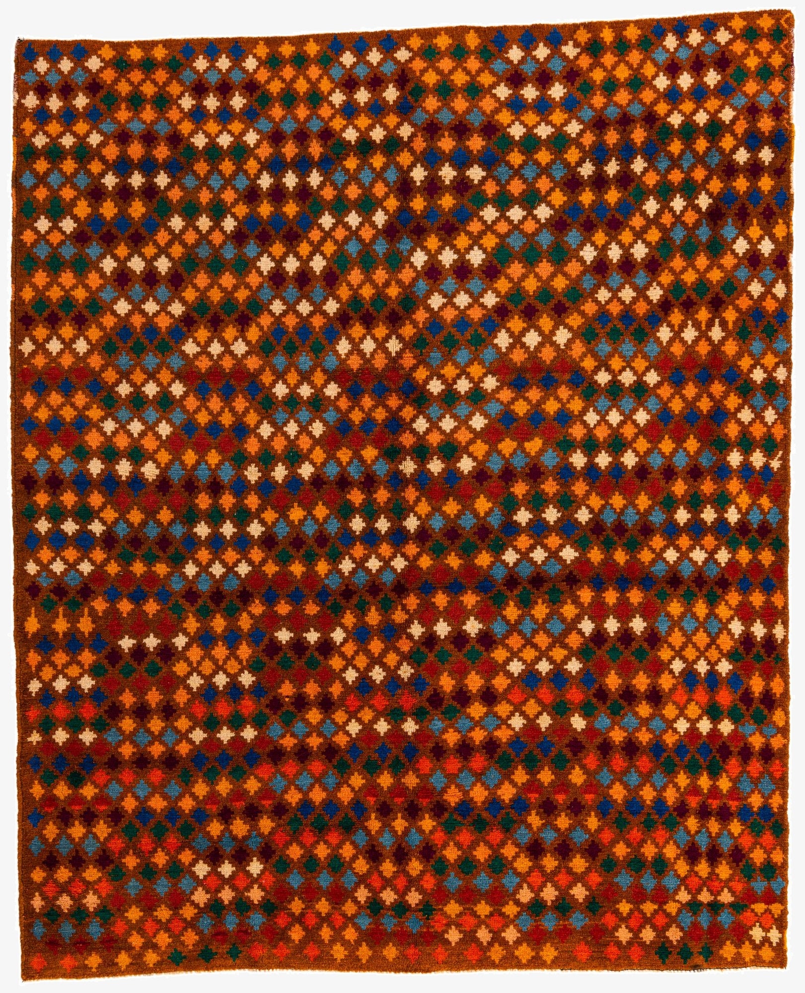 6' 5 x 7' 10  Hand Knotted Balouch Wool Rug