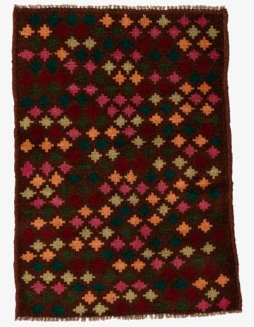 2' 1 x 3' Hand Knotted Balouch Wool Rug