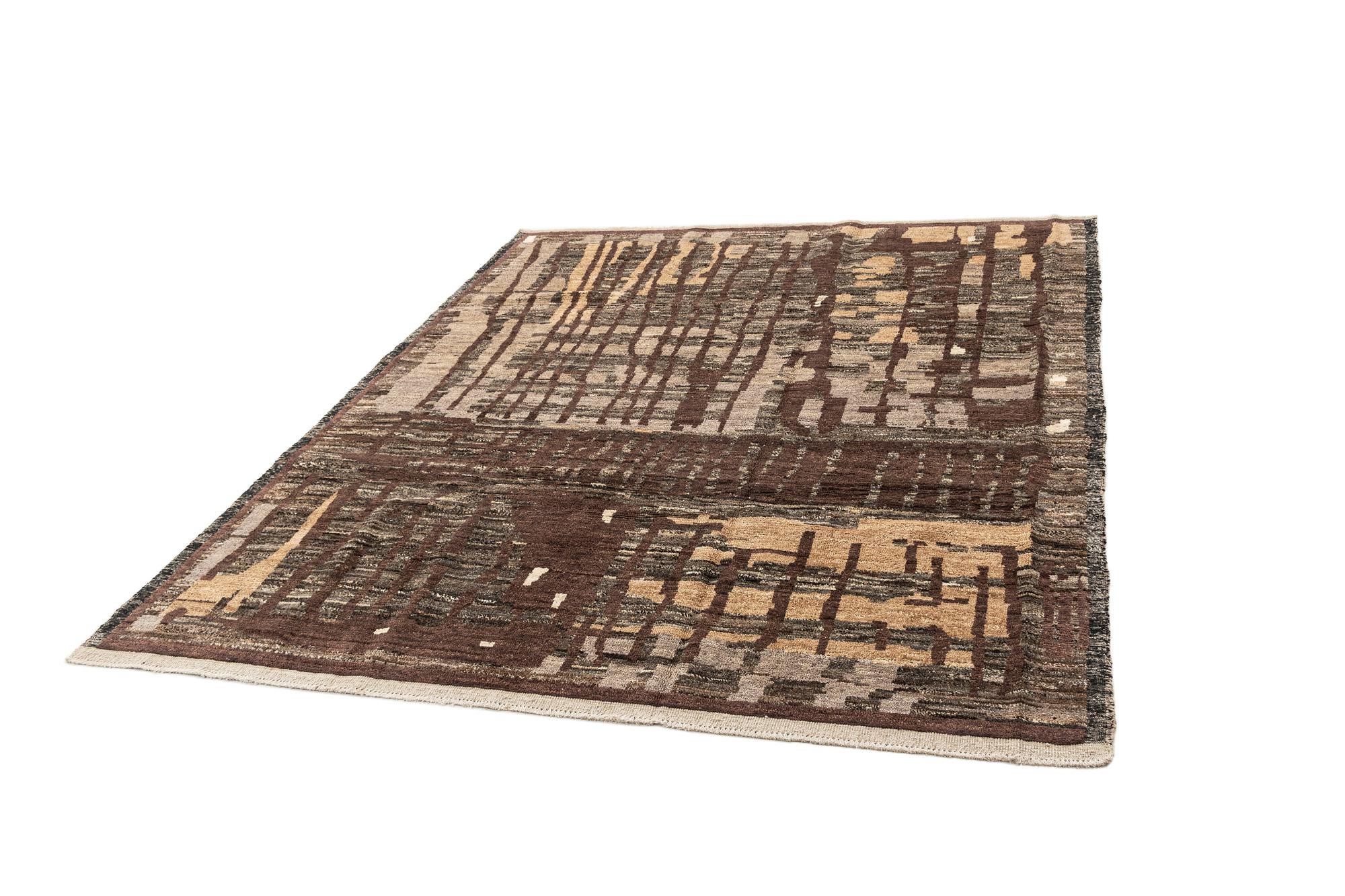 8' 4 x 10' 2 Hand Knotted Beni Marok Rug