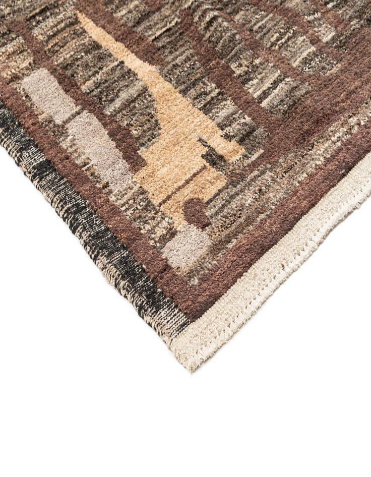 Detail image of 8' 4 x 10' 2  Hand Knotted Beni Marok Rug