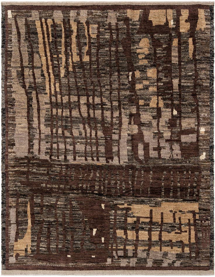 Detail image of 8' 4 x 10' 2 Hand Knotted Beni Marok Rug