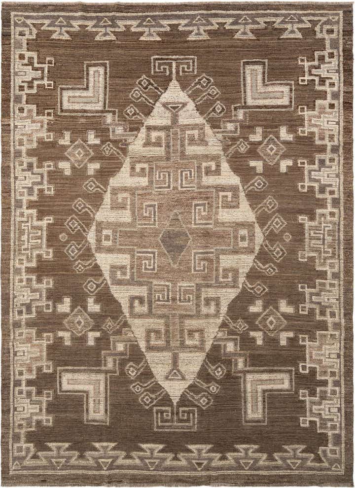 9' 1 x 12' 4 Hand Knotted Beni Marok Rug