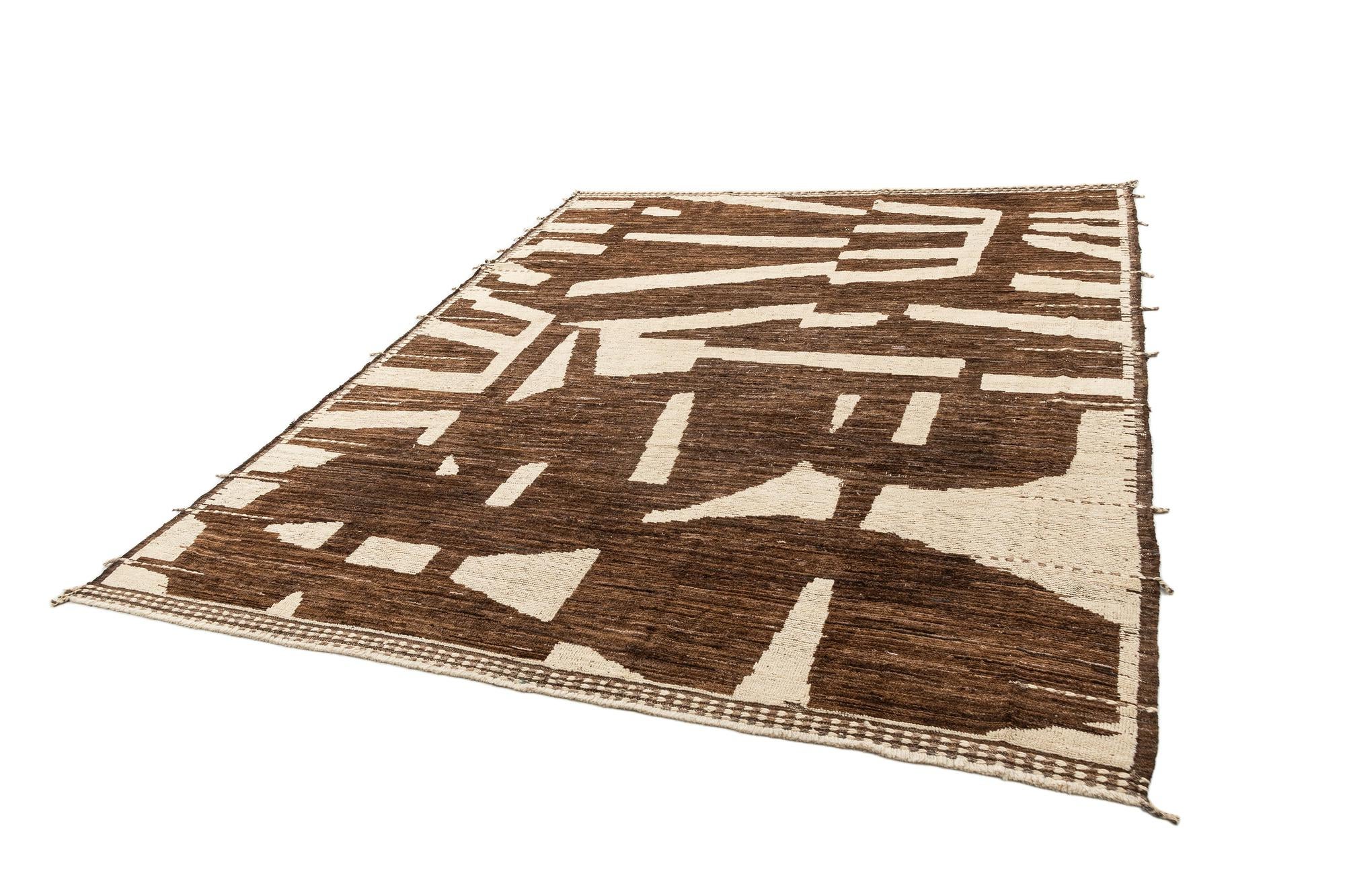 9' 3 x 11' 3 Hand Knotted Beni Marok Rug