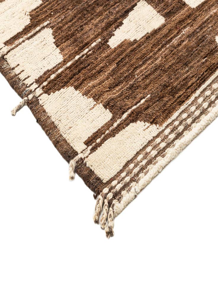 Detail image of 9' 3 x 11' 3  Hand Knotted Beni Marok Rug