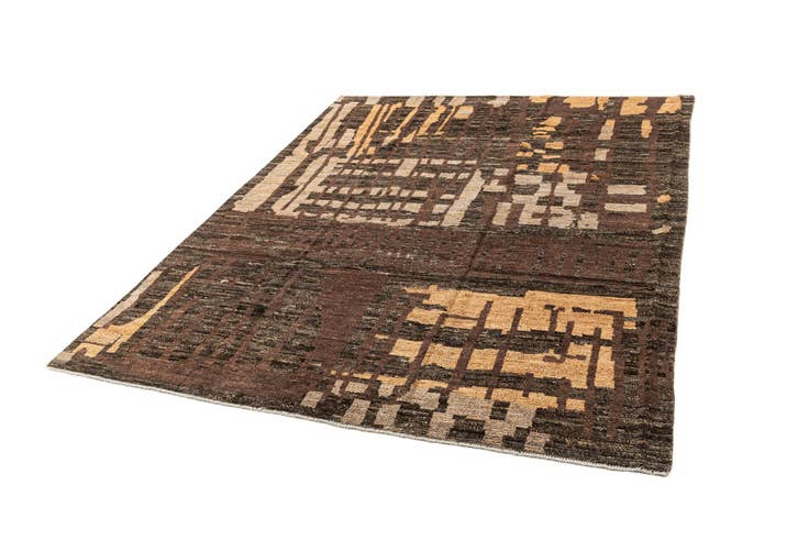 Detail image of 7' 9 x 9' 11 Hand Knotted Beni Marok Rug