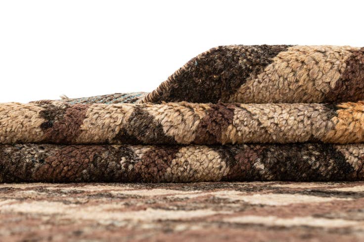 Detail image of 7' 9 x 9' 11 Hand Knotted Beni Marok Rug