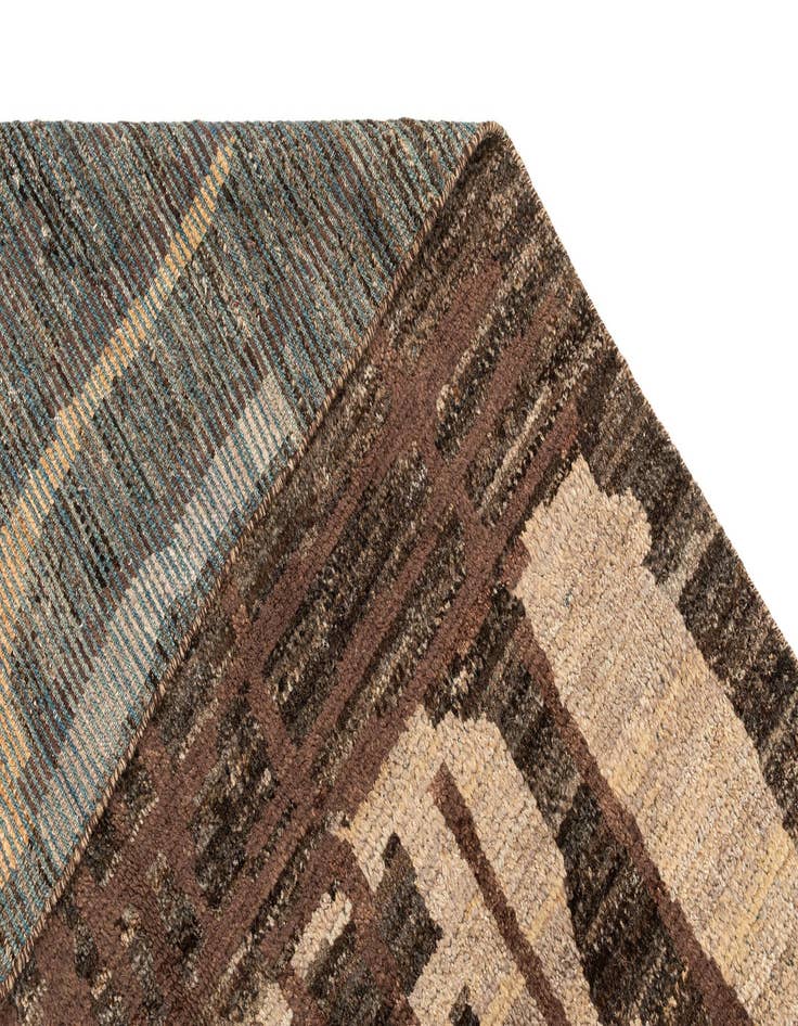 Detail image of 7' 9 x 9' 11  Hand Knotted Beni Marok Rug