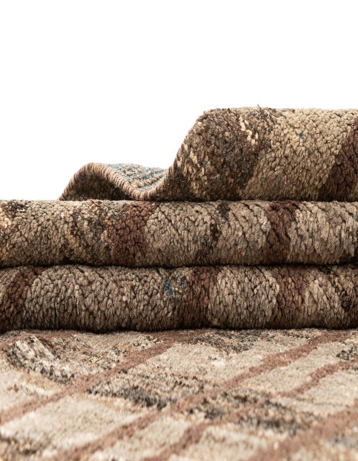 Detail image of 9' x 11' 11  Hand Knotted Beni Marok Rug