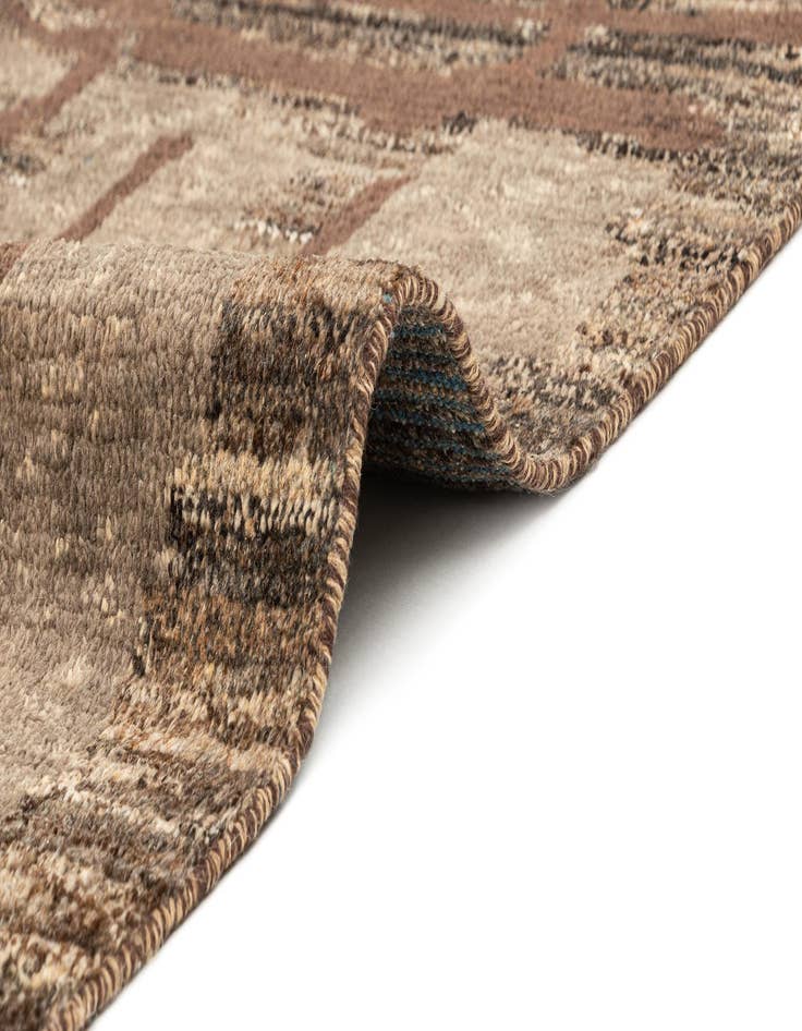 Detail image of 9' x 11' 11  Hand Knotted Beni Marok Rug