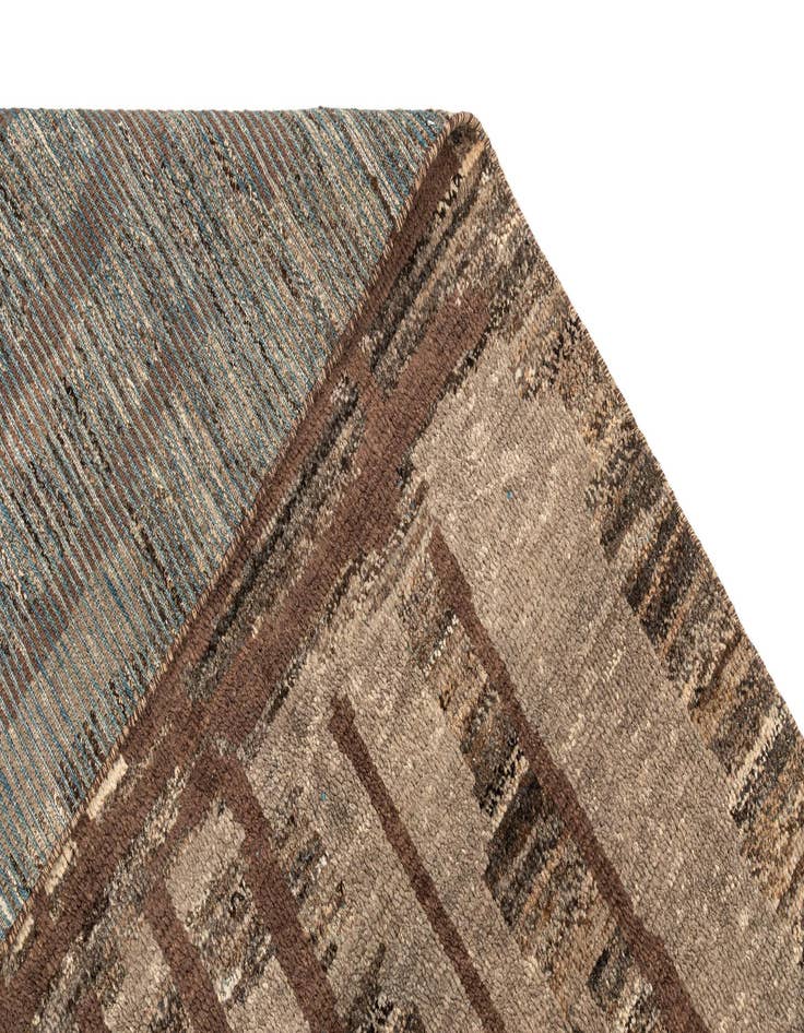 Detail image of 9' x 11' 11  Hand Knotted Beni Marok Rug