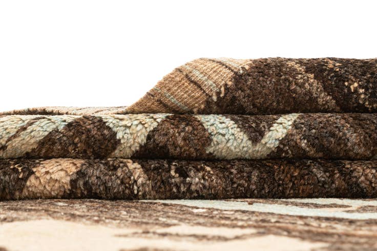 Detail image of 9' x 12' 8 Hand Knotted Beni Marok Rug