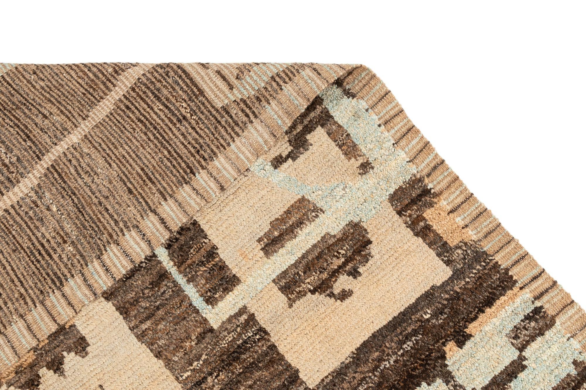 9' x 12' 8 Hand Knotted Beni Marok Rug