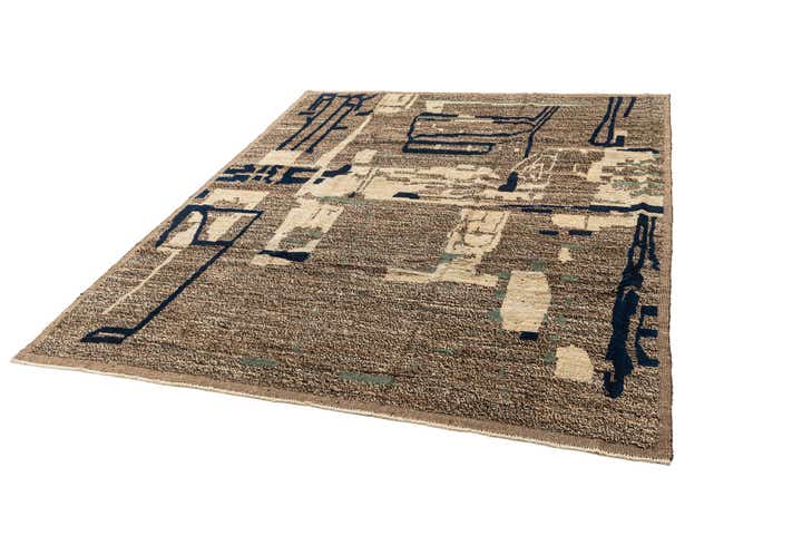 8' 3 x 10' 1 Hand Knotted Beni Marok Rug