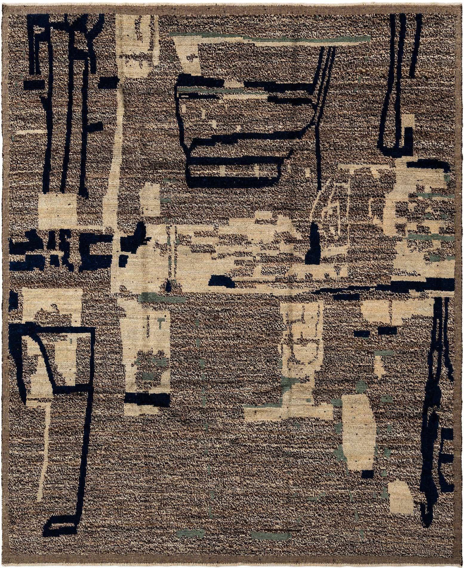 8' 3 x 10' 1 Hand Knotted Beni Marok Rug