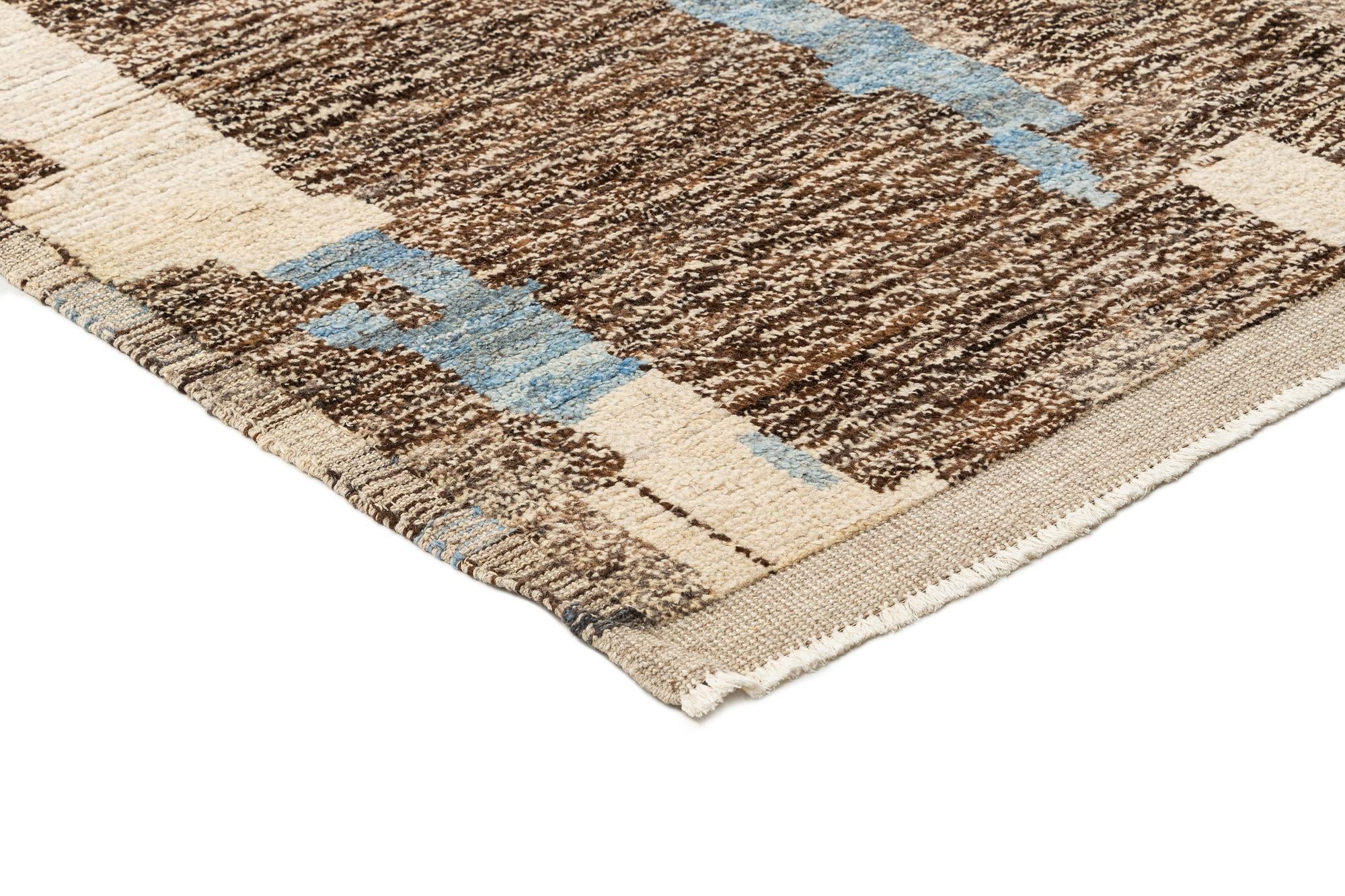 8' x 10' 4 Hand Knotted Beni Marok Rug