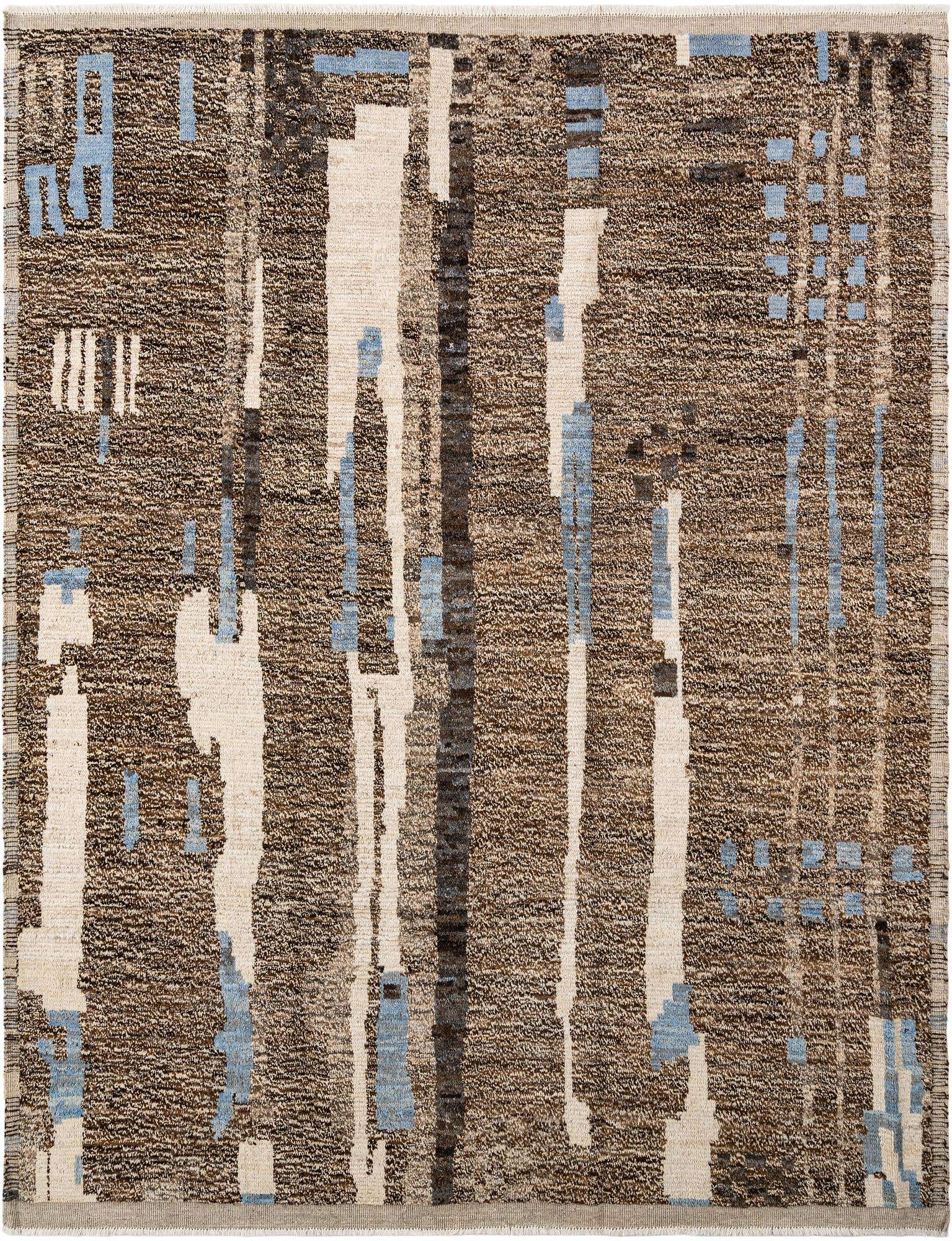 8' x 10' 4 Hand Knotted Beni Marok Rug