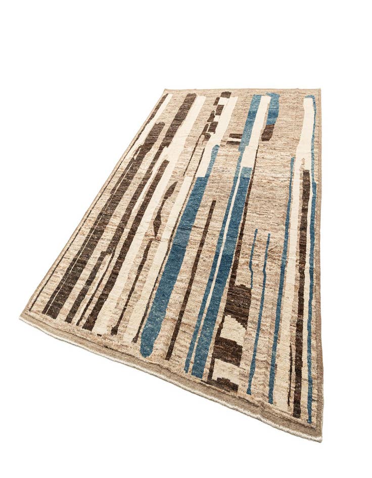 Detail image of 9' 1 x 12' 2  Hand Knotted Beni Marok Rug