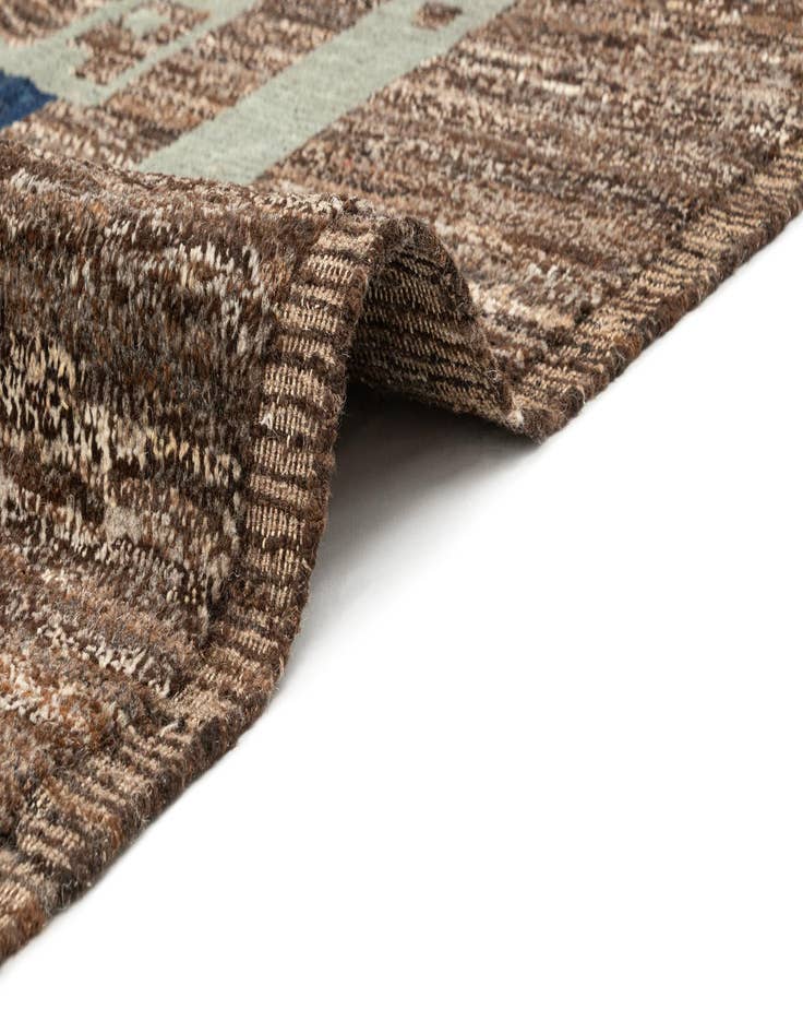 Detail image of 10' x 14' 4  Hand Knotted Beni Marok Rug