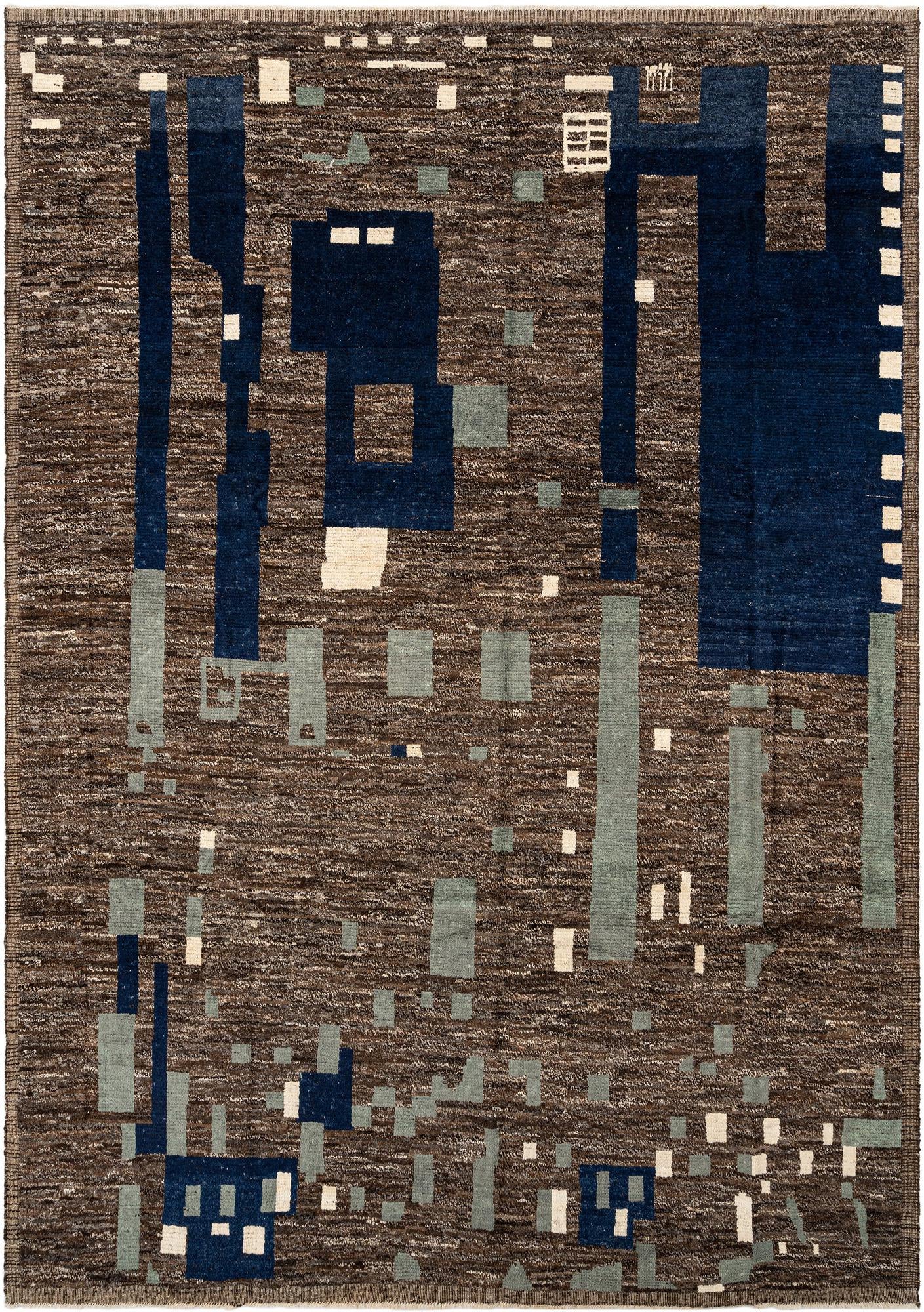 10' x 14' 4 Hand Knotted Beni Marok Rug