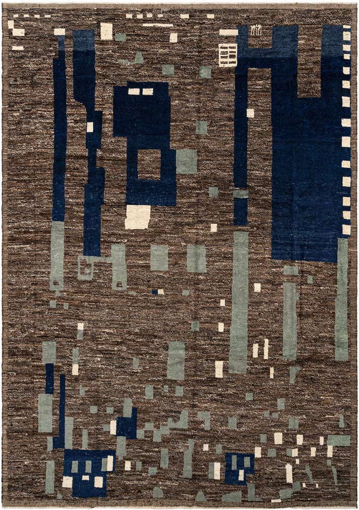 10' x 14' 4 Hand Knotted Beni Marok Rug