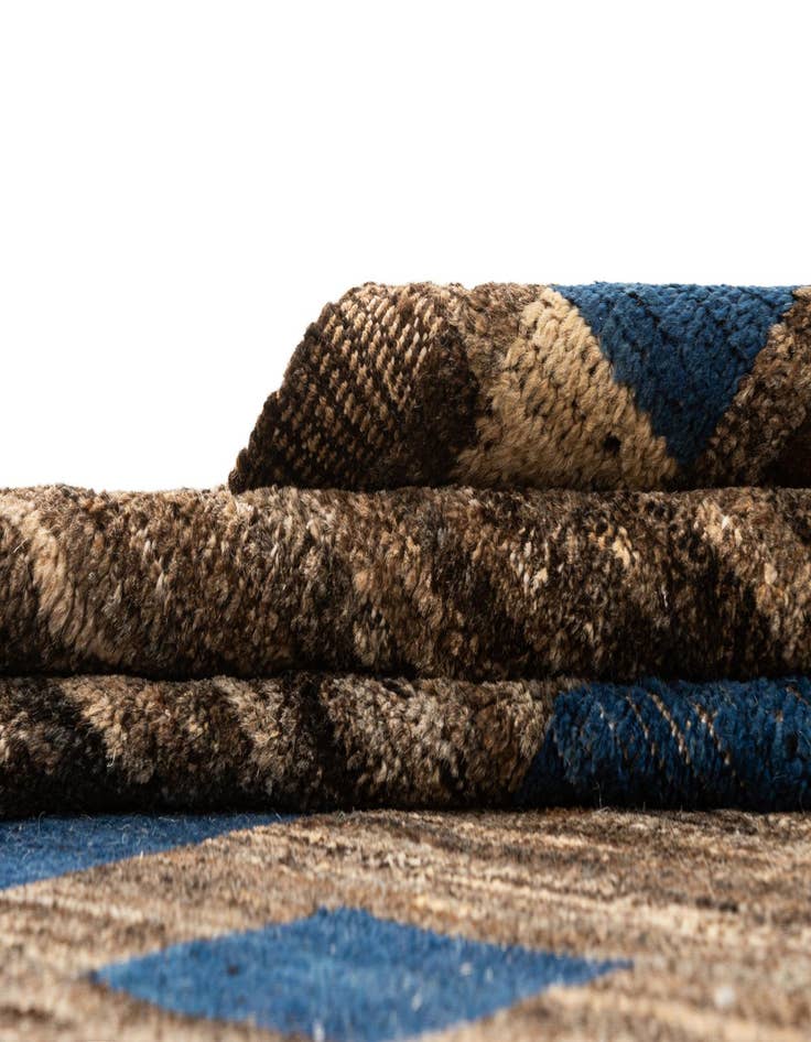 Detail image of 9' 3 x 12' 8  Hand Knotted Beni Marok Rug