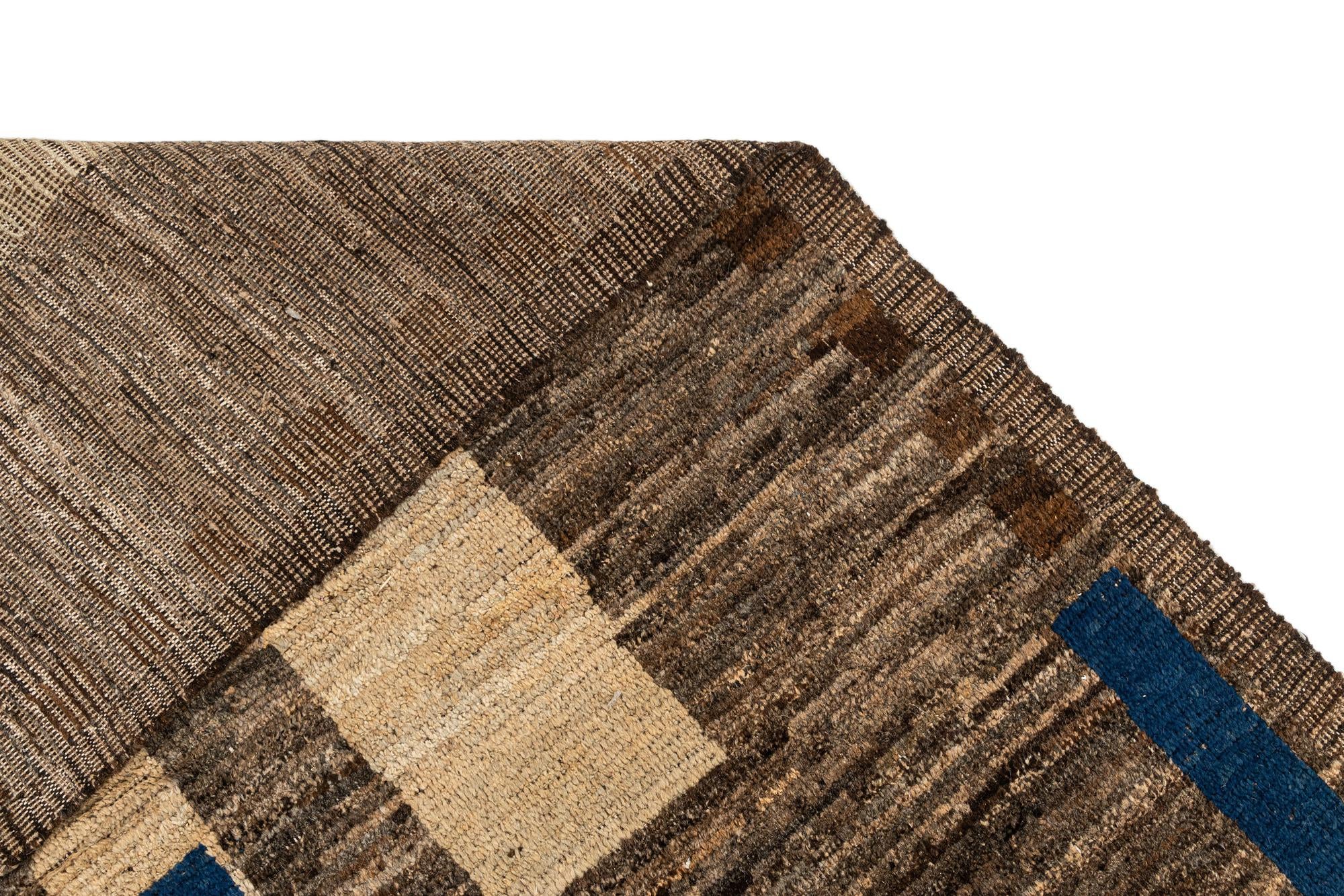 9' 3 x 12' 8 Hand Knotted Beni Marok Rug