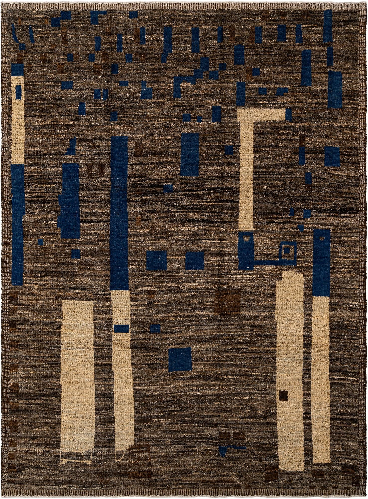 9' 3 x 12' 8 Hand Knotted Beni Marok Rug