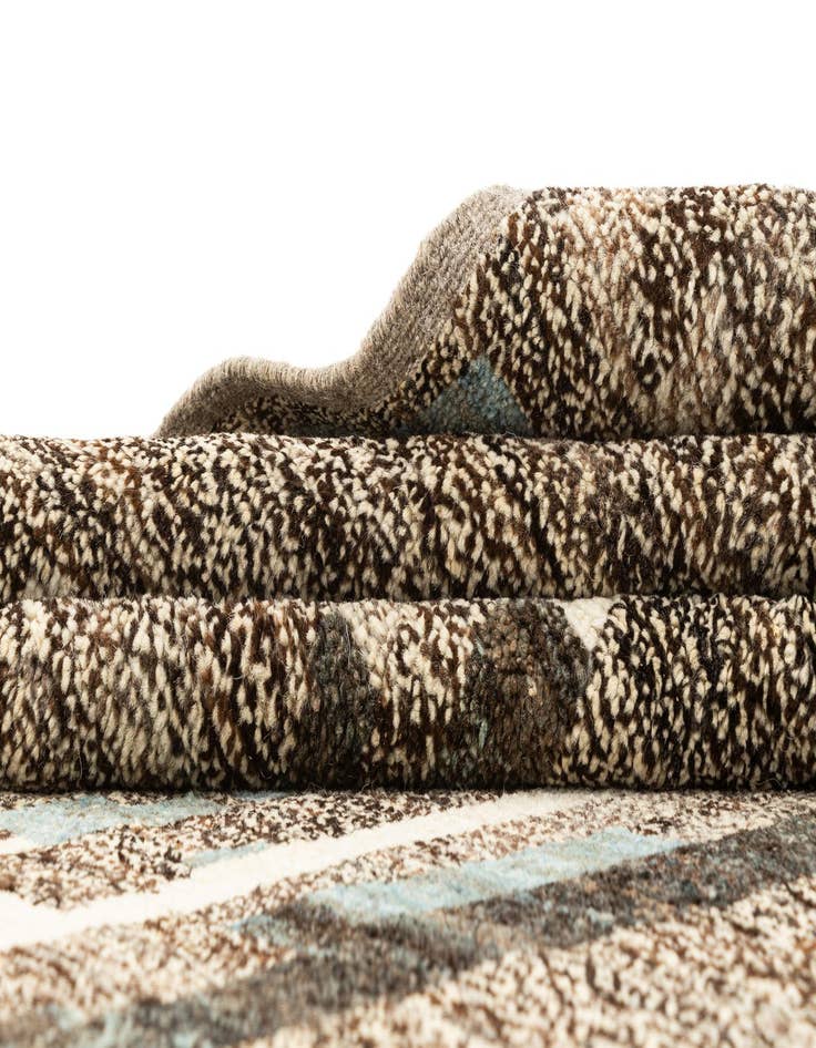 Detail image of 7' 11 x 10' 4  Hand Knotted Beni Marok Rug