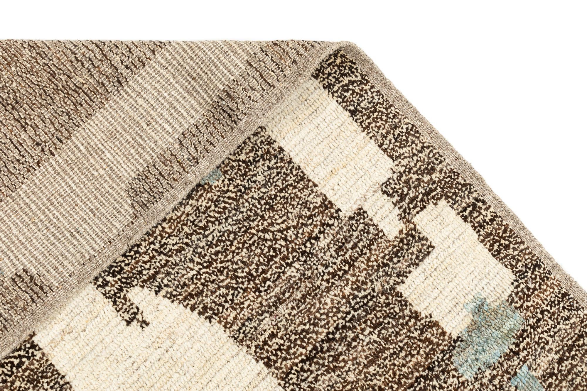 7' 11 x 10' 4 Hand Knotted Beni Marok Rug