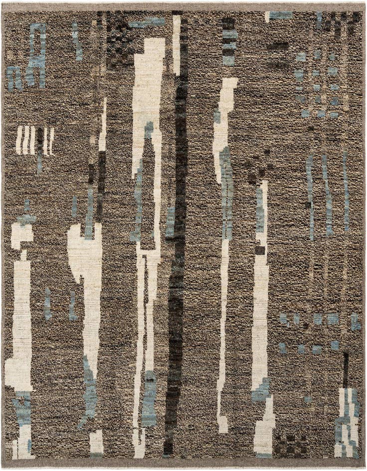 Detail image of 7' 11 x 10' 4 Hand Knotted Beni Marok Rug